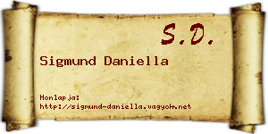 Sigmund Daniella névjegykártya